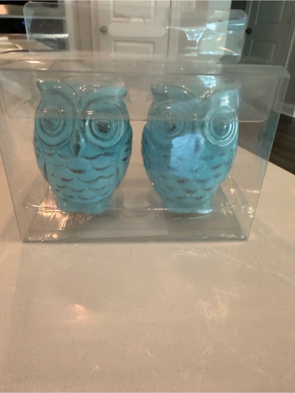 Mainstays Turquoise Owl Salt & Pepper Shakers